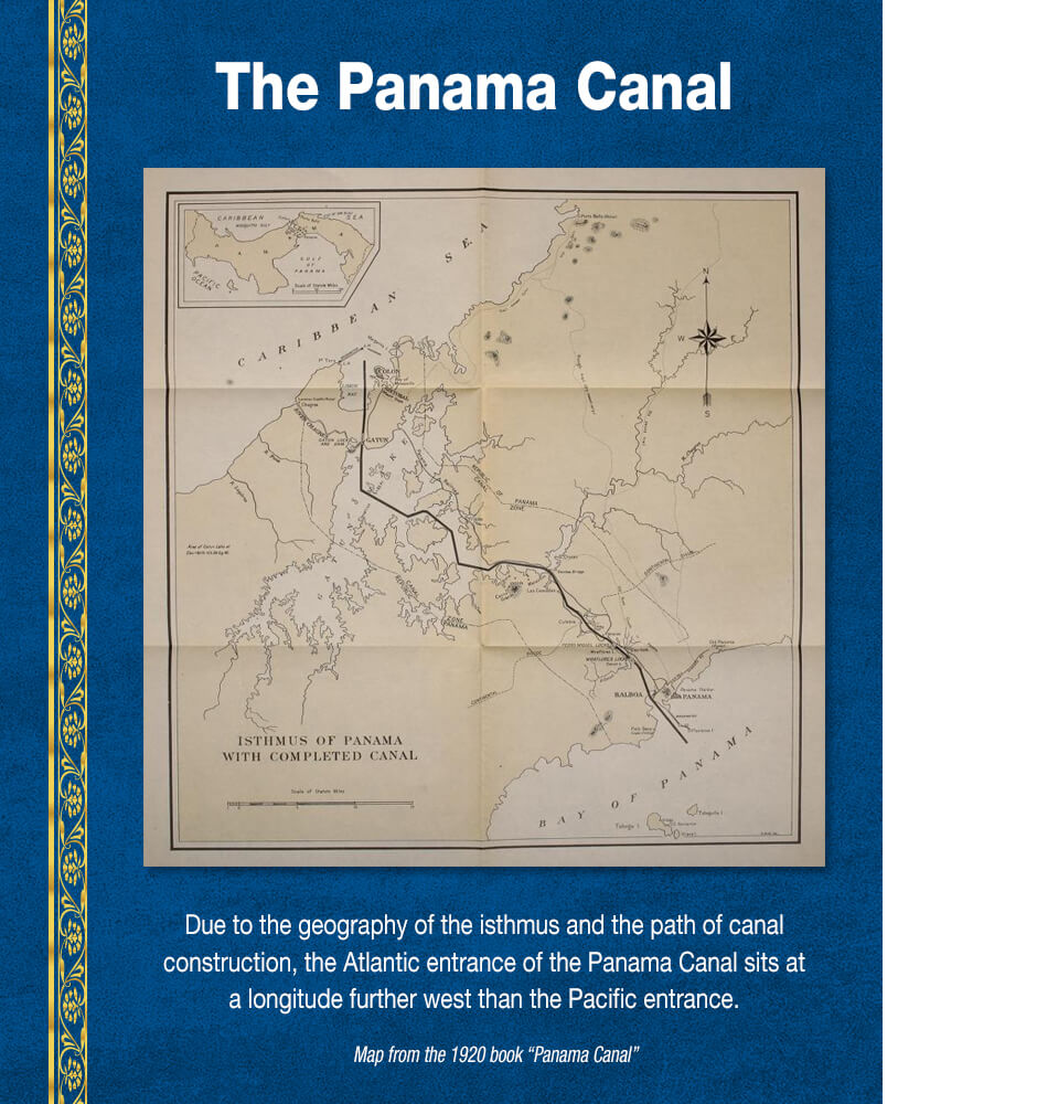 Map from the 1920 book "Panama Canal."