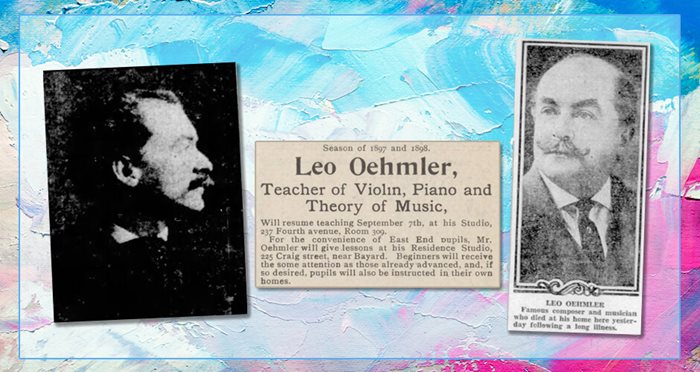 Portraits of music teacher Leo Oehmler