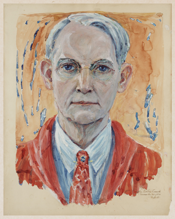 Charles J. Connick self-portrait, 1934