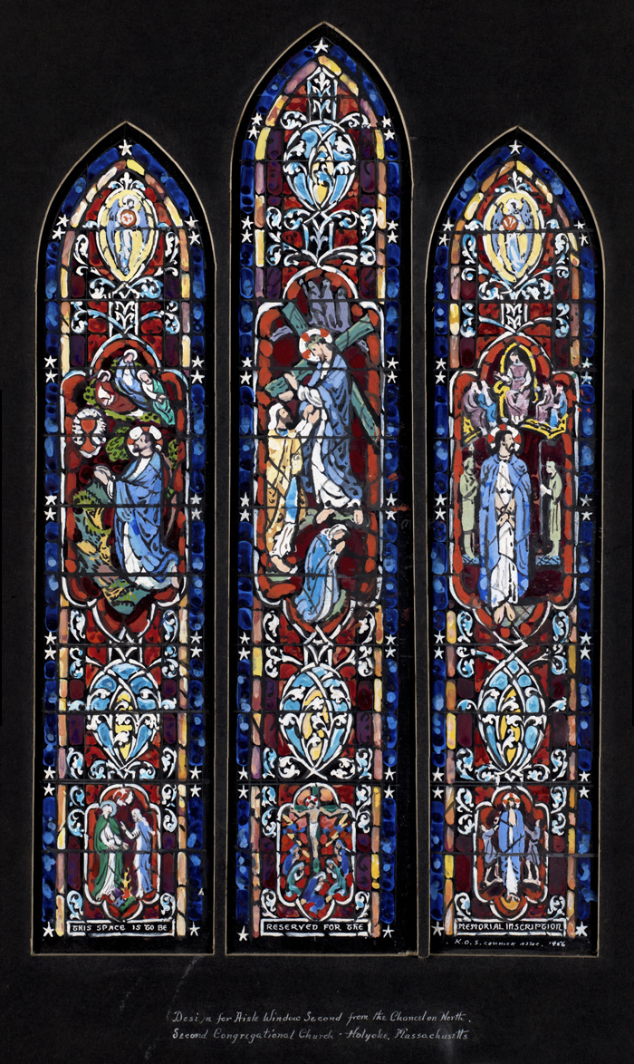 Connick window in the Second Congregational Church, Holyoke, Massachusetts