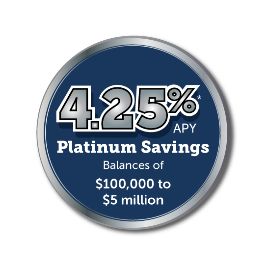 Platinum Savings 4.25% APY*