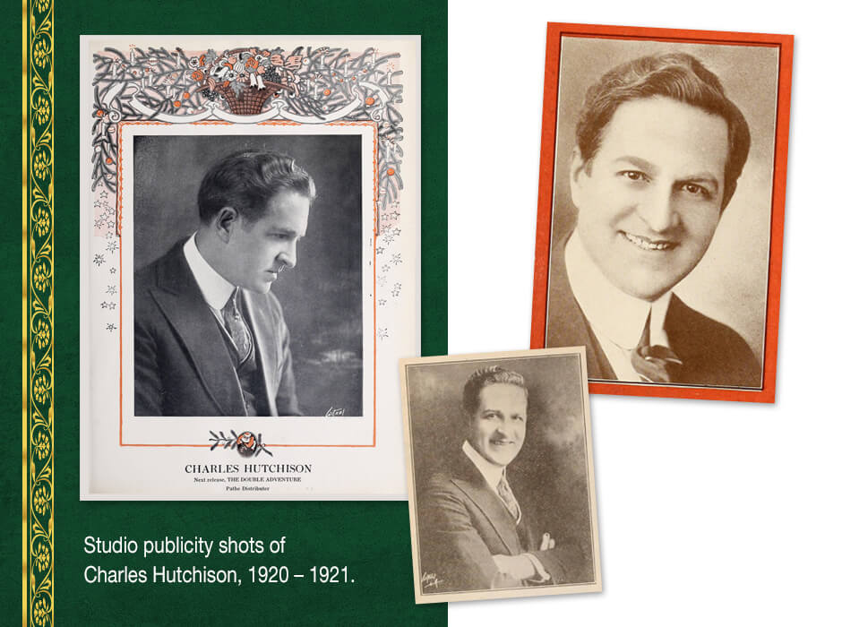 Studio publicity shots of Charles Hutchinson.